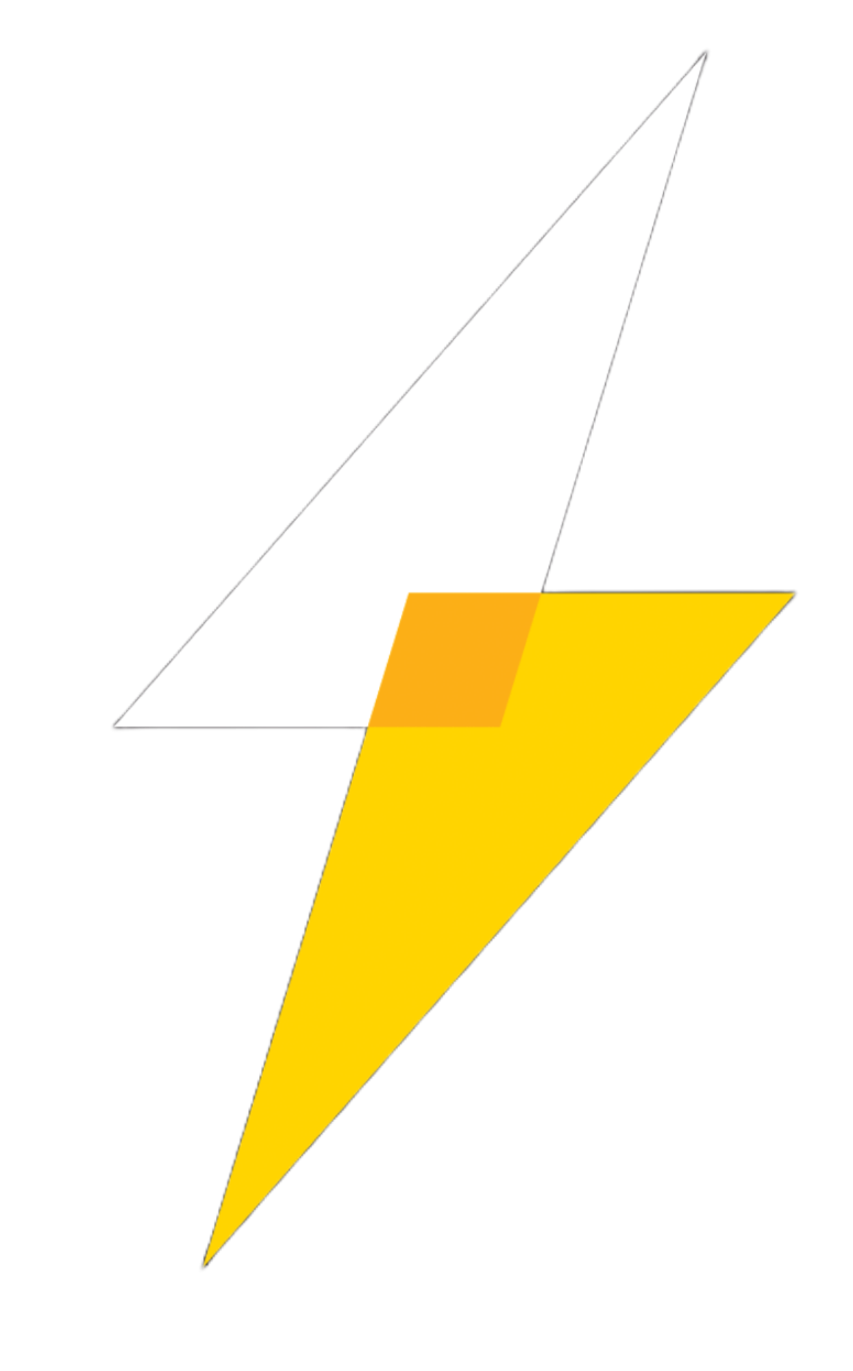 Logo firmy Smartinstal przedstawiające symbol błyskawicy w kolorach białym, żółtym i pomarańczowym.